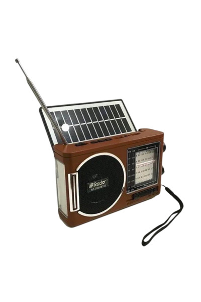 Rsdo Radio FM portabil cu Incarcare solara, Bluetooth, Lanterna, Radio 8 Benz...