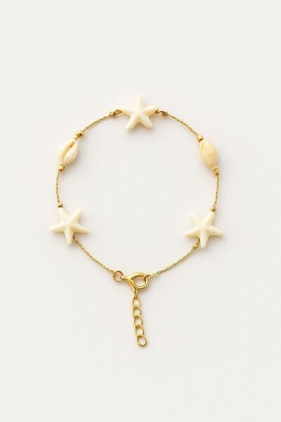 Vipfoni سوار من الأحجار الطبيعية بتفاصيل صدف البحر