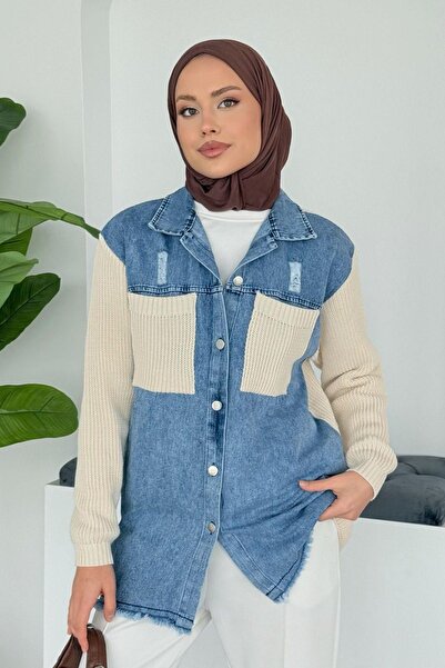 Hazamoda سترة جين هيركا ديمو إكرو