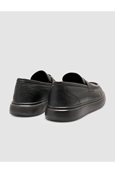 Cabani %100 Hakki Deri Flolter Siyah Erkek Günlük Ayakkabı