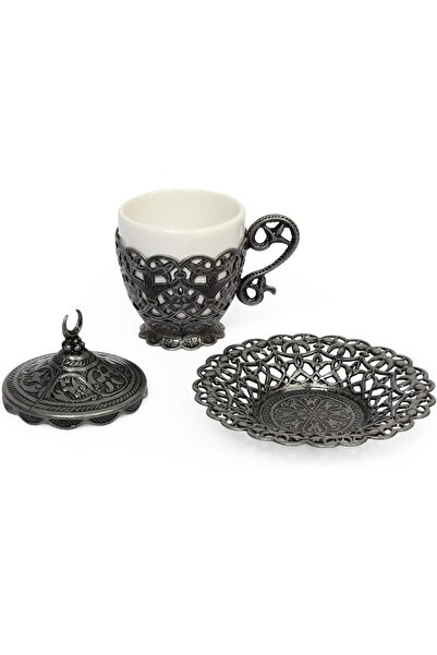 E orient 1 Piece Turkish Coffee Cup - Traditional Design with Crescent Motif, Turkish, Greek, Arabic Coffee