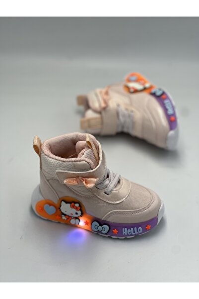 GÜLERSHOES Garantili Orijinal Ortopedi Su Geçirmez Kız Bebe Işıklı Tarz Şık Bot Uzun Spor 22-23-24-25 Numara