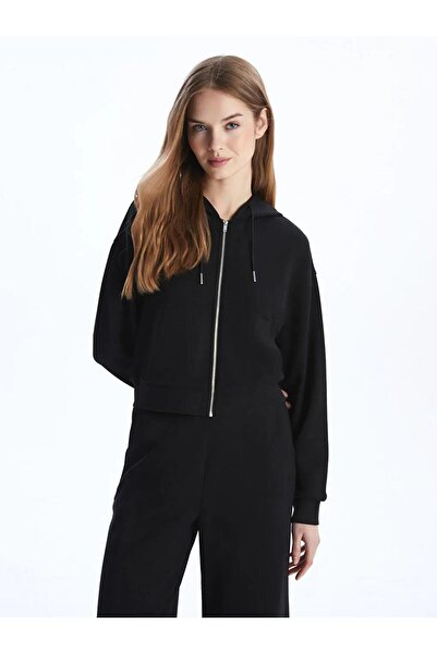 LC Waikiki Hooded Women's Thick Zippered Sweatshirt (W5)