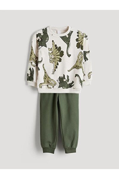 LC Waikiki Crew Neck Boys' Sweatshirt and Sweatpants (W5)