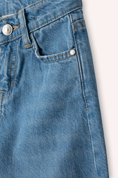 Panço Kız Çocuk Açık Mavi Kot Pantolon