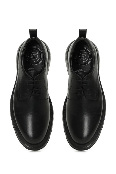 Polaris 109005 Siyah Hakiki Deri Erkek Ayakkabı