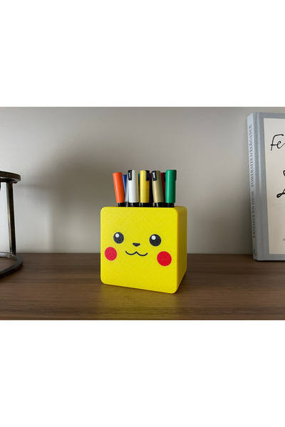 HasFar Tech حامل أقلام بتصميم بيكاتشو - منظم سطح المكتب على طراز الأنمي