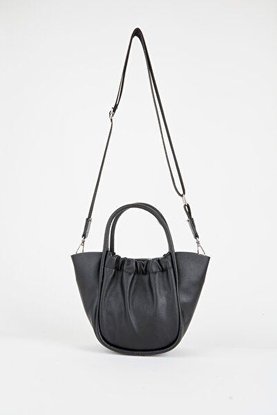 Vivaq Women's Magnolia Black Medium Size Lined Snap and Zipper Closure Handbag and Shoulder Bag