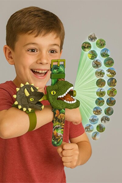Hyd Toy Dinosaur Pattern Projection 24 Different Models Electronic Dinosaur Children's Watch