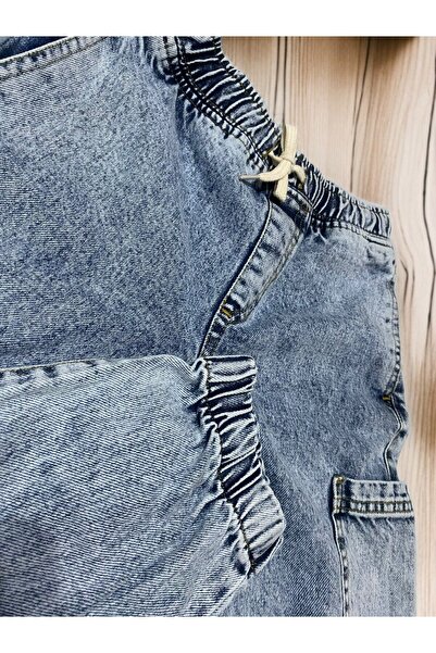 DOLCE KİDS CEPLİ PAÇASI LASTİKLİ ERKEK ÇOCUK KOT PANTOLON