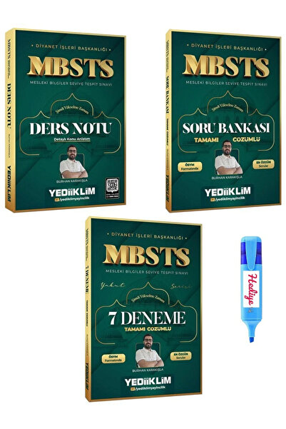Kurul Yayıncılık Yediiklim 2026 MBSTS Ders Notu + Soru Bankası + 7 Deneme 3 l...