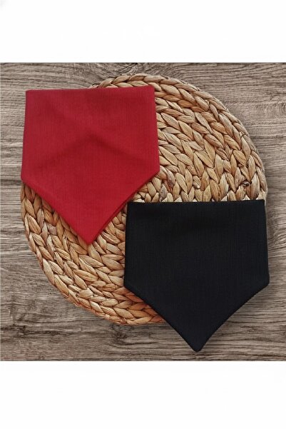 Panowill Design Baby Girl and Boy Dark Red and Black Scarf Set