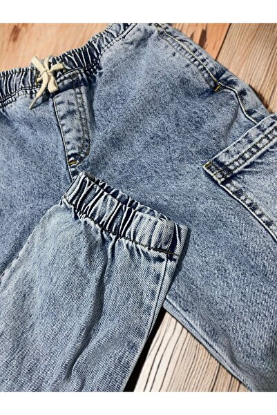 DOLCE KİDS CEPLİ PAÇASI LASTİKLİ ERKEK ÇOCUK KOT PANTOLON