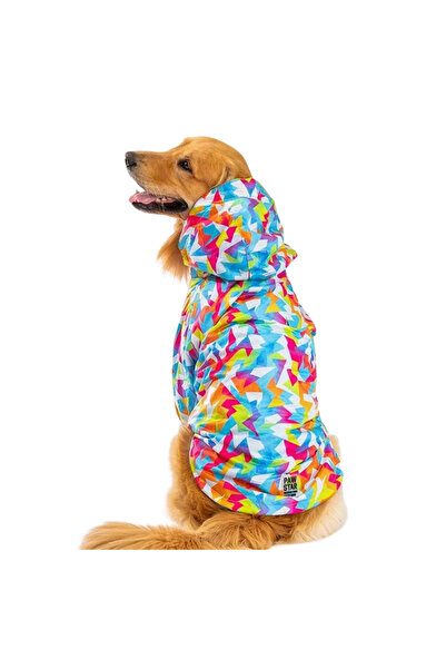 Pawstar Mosaic Polarlı Orta Ve Büyük Irk Köpek Montu Köpek Yağmurluk 5Xl 20-29Kg