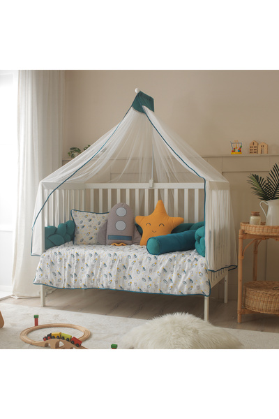 JOYFUL KIDS طقم نوم سبيس بيتش وبارك - 100% قطن موسلين - طقم نوم للأطفال بتصميم الفضاء