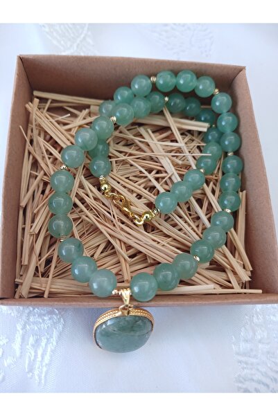 UrlaNumis Aventurin kolye (stres ve sakinlik ) taşı.