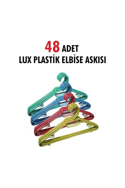 Vip Home Concept Market Ürünleri 48 de bucăți de umerașe din plastic pentru h...