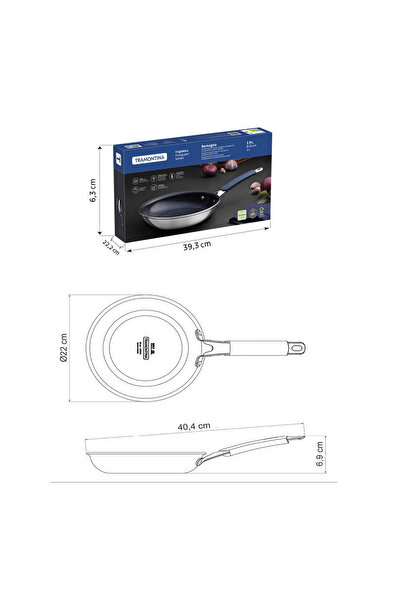 TRAMONTINA Romagna Blue 20cm Ceramic Coated Frying Pan
