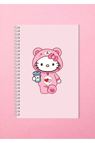 MEDUSAART HELLO KİTTY OKUL DEFTERİ - A5 SPİRALLİ ÇİZGİLİ DEFTER - 50 YAPRAK- ...