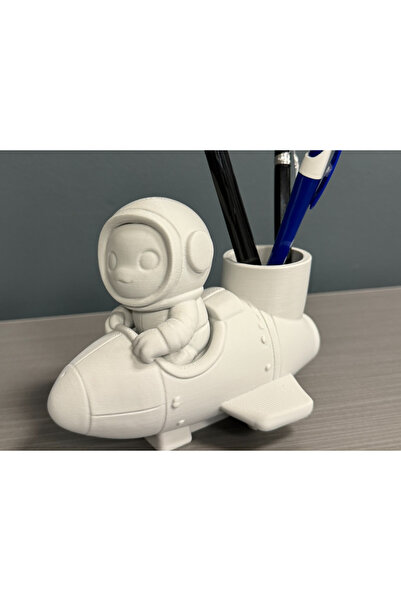 HasFar Tech Astronot Roket Temalı Kalemlik – Uzay Konseptli Masa Üstü Düzenle...
