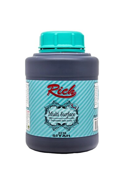 Rich Multi Surface Siyah Akrilik Boya 1750 Gr