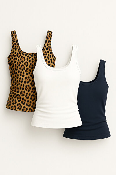 LUSHN Women's 3-Piece Lycra Basic Blouse Set – Premium Mix Fit Collection