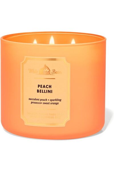 Bath & Body Works شمعة بثلاث فتائل - بيتش بيليني