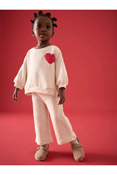 Pinkitokids LOVE Baskılı Kız Çocuk Takım