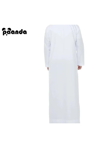 Panda Everyday Emirati Kandora for Men – Traditional Arabic Thobe with Crew Neck and Long Sleeves, Soft