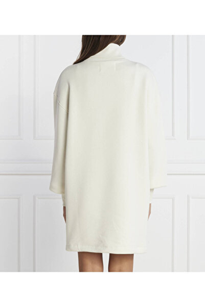 Calvin Klein Elbise Monologo RN Dress Sweatshirt Elbise Relaxed Fit ZW0ZW02622