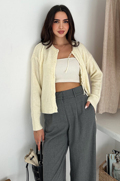 Noa Noa Women's Bow Detail Textured Knitwear – Creative & Urban Style