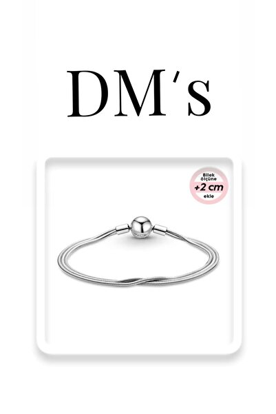 DM’s Silver Çoklu Zincir Gümüş Bileklik
