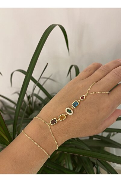 nunu takı شاهمران حجر ذهبي اللون