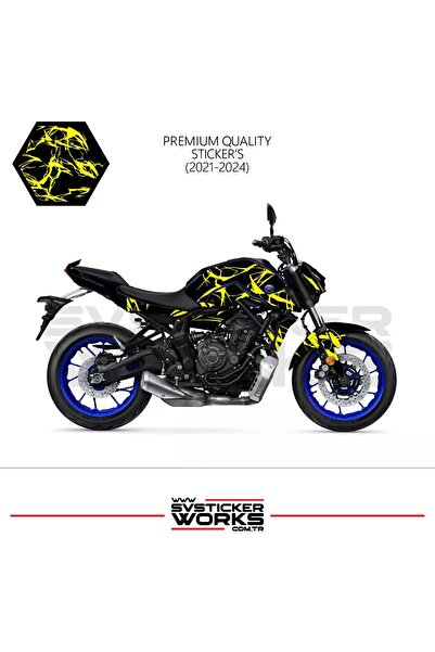 ARONA ملصق تغليف MT-07 2021-2024 طراز Lightning Motor Fairing Model Ready Kit...