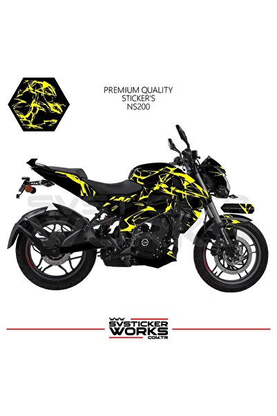 ARONA Bajaj Ns200 Fairing Sticker Lightning Motor Fairing Model Ready Kit