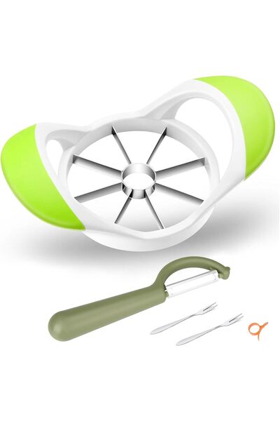 Hope Upgraded Apple Slicer, Corer & Divider, 4.72 in, 8-Blade, Green