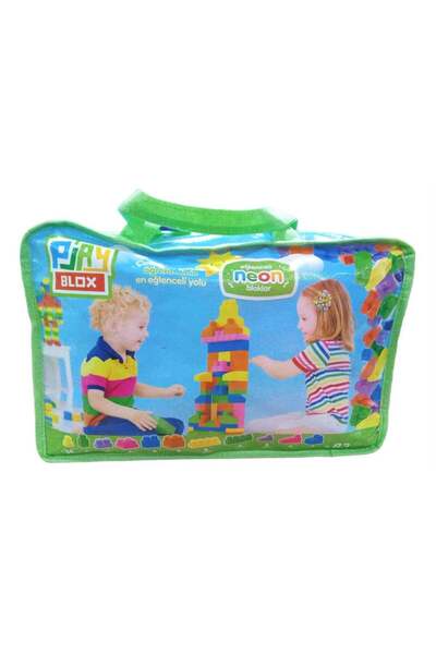TOY PLAY Neon 83 Piece Block Toy with Bag (Play Blox)