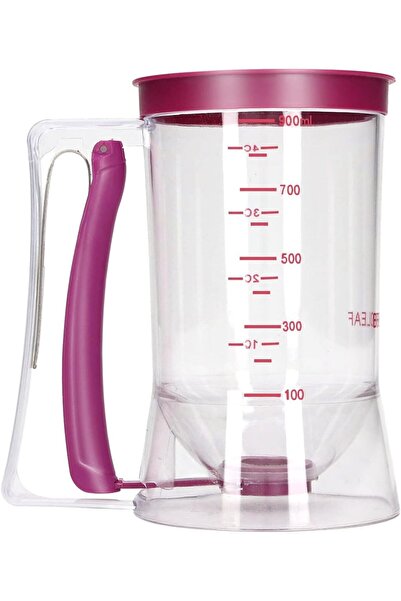 Twinkle Mart موزع خليط بمقبض ضغط سعة 900 مل - موزع خليط للفطائر والوافل والدو...