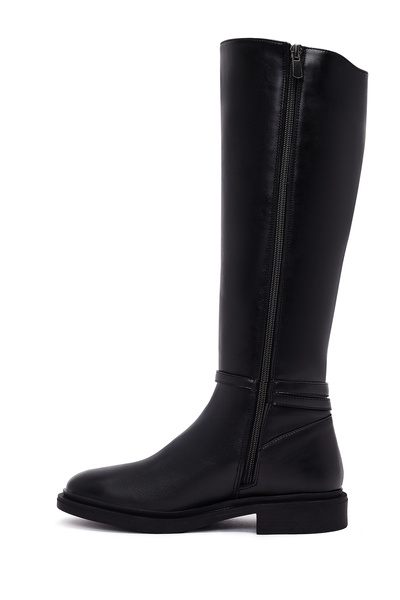 Derimod Kadın Siyah Fermuarlı Çizme 25WFE251718