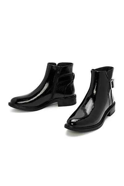 Derimod Kadın Siyah Fermuarlı Rugan Bot 25WFE400316