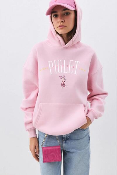 Trendiz Kadın Piglet Pembe Sweatshirt