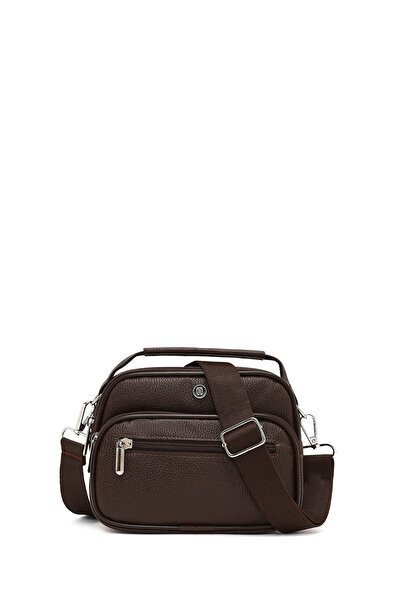 Derimod Men's Brown Long Strap Handbag 25Wbd3500Ft