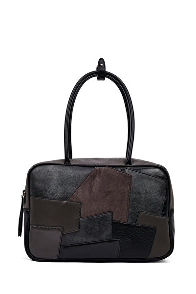 Derimod Women's Gray Long Strap Patterned Shoulder Bag 25Abd242314