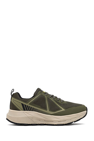 Derimod Dry Erkek Haki Bağcıklı Kalın Tabanlı Kumaş Sneaker 25WFD690214