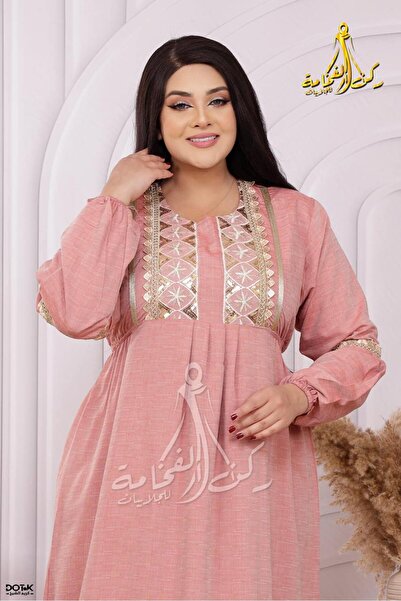 Generies Linen abaya made of light and comfortable linen material with an elegant and modern design, ideal for everyday use