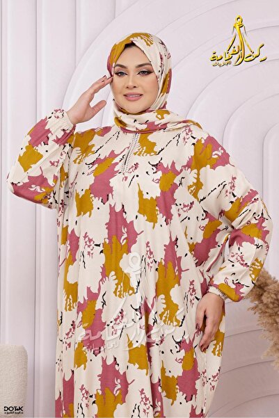 Generies Viscose prayer shawl with attached anti-shrinkage scarf