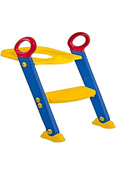 Generic Kids Toilet Seat With Ladder, Blue and Red (Multi)