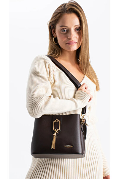 çkn sedat çakan çanta & fular & aksesuar 3 Compartment Plain Leather Women's ...