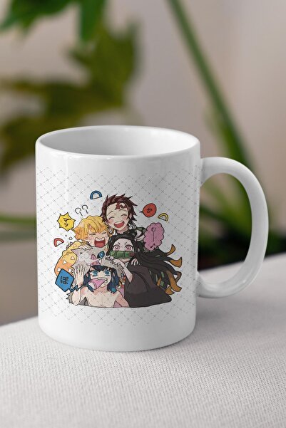 Toyaso Demon Slayer Themed White Mug Cup Gift for Friend or Lover