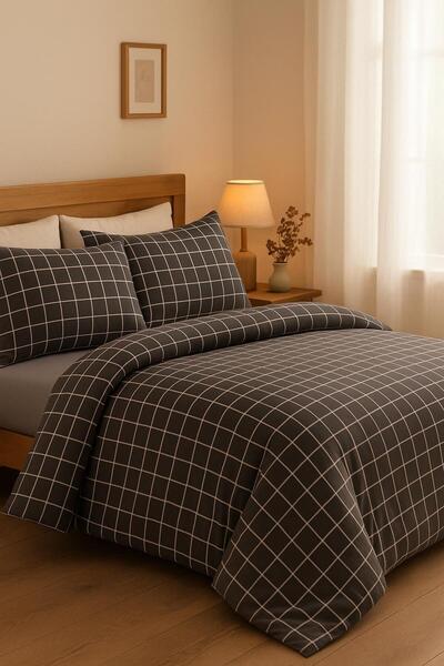 Kelebek Cherry Çift Kişilik Pamuklu Nevresim Takımı